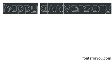 Queen Of The Modern Age Hollow inverse font – happy Anniversary Fonts